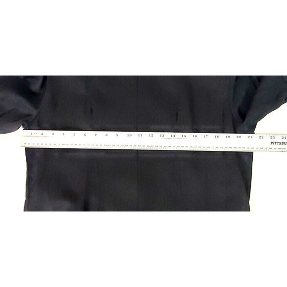 Vintage P.J. Klein Women's Size 16W Black Dress Large Button Front Short Sleeve - Picture 9 of 10